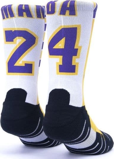 Calzini unisex Scrimmage basket Jersey Mamba White - 2