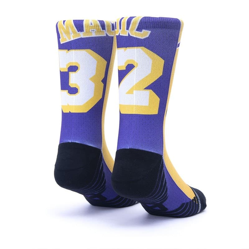 Calzini unisex Scrimmage basket Jersey Magic Yellow-Violet - 2