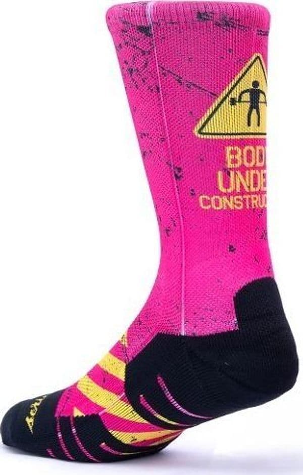 Calzini unisex Scrimmage Fitness under construction Fuxia - 3