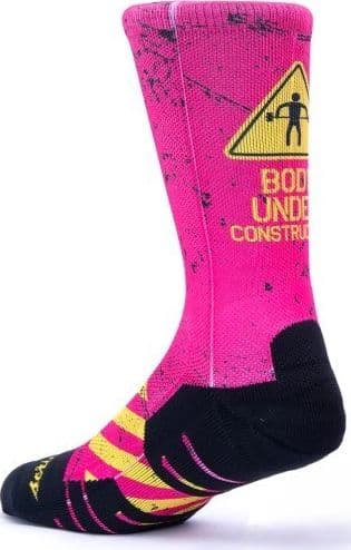 Calzini unisex Scrimmage Fitness under construction Fuxia - 3