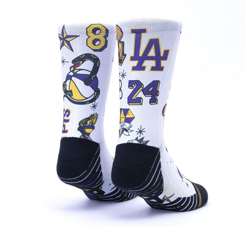 Calzini Scrimmage unisex basket Mamba White - 2
