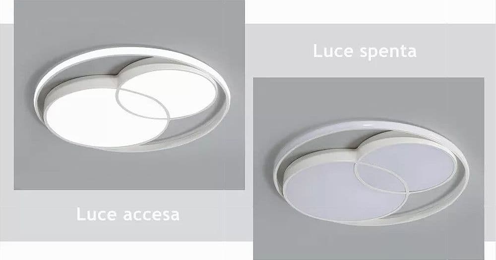 PLAFONIERA LED 36 W CERCHIO BIANCO MODERNO DA SOFFITTO TONDA LUCE NATURALE 71431 - 6