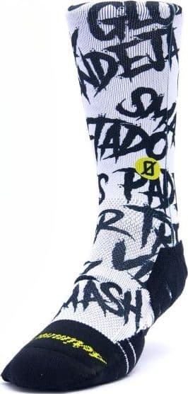 Calzini unisex Scrimmage Angry Ball calze da Padel White - 3