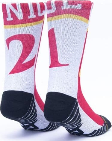 Calzini Scrimmage unisex basket Jersey Dominique Red-White - 2