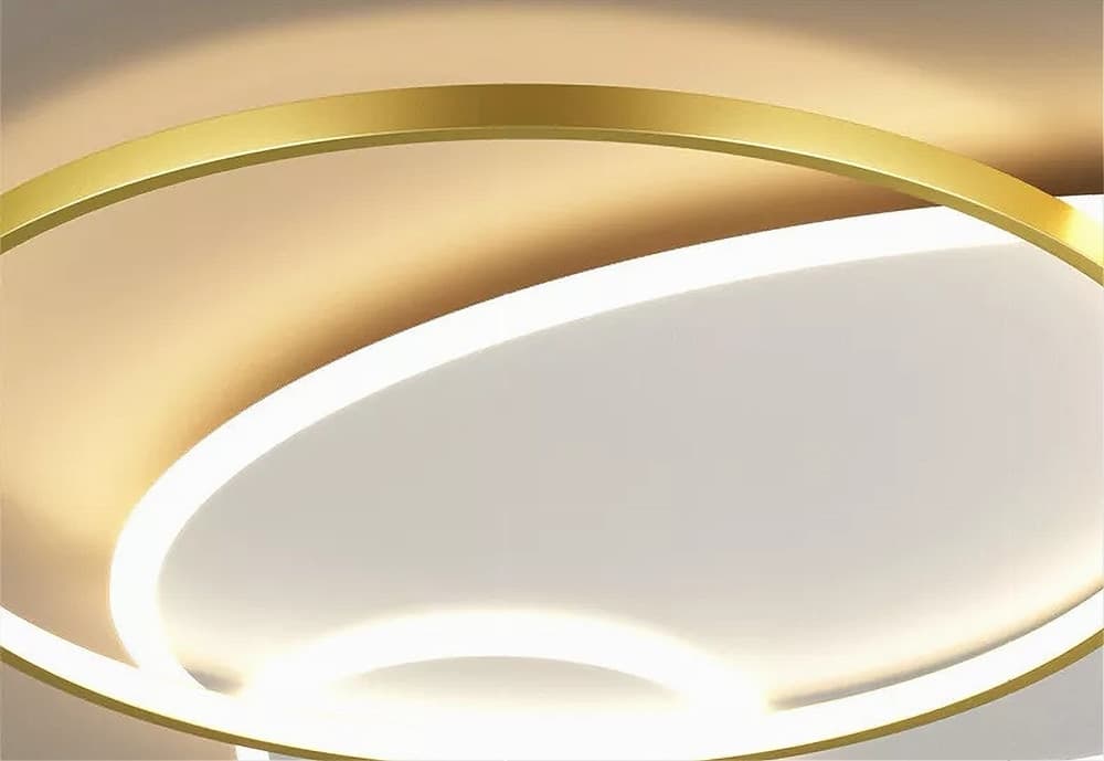 PLAFONIERA LED 42W CERCHIO ORO BIANCO MODERNO SOFFITTO TONDA LUCE NATURALE 71554 - 11