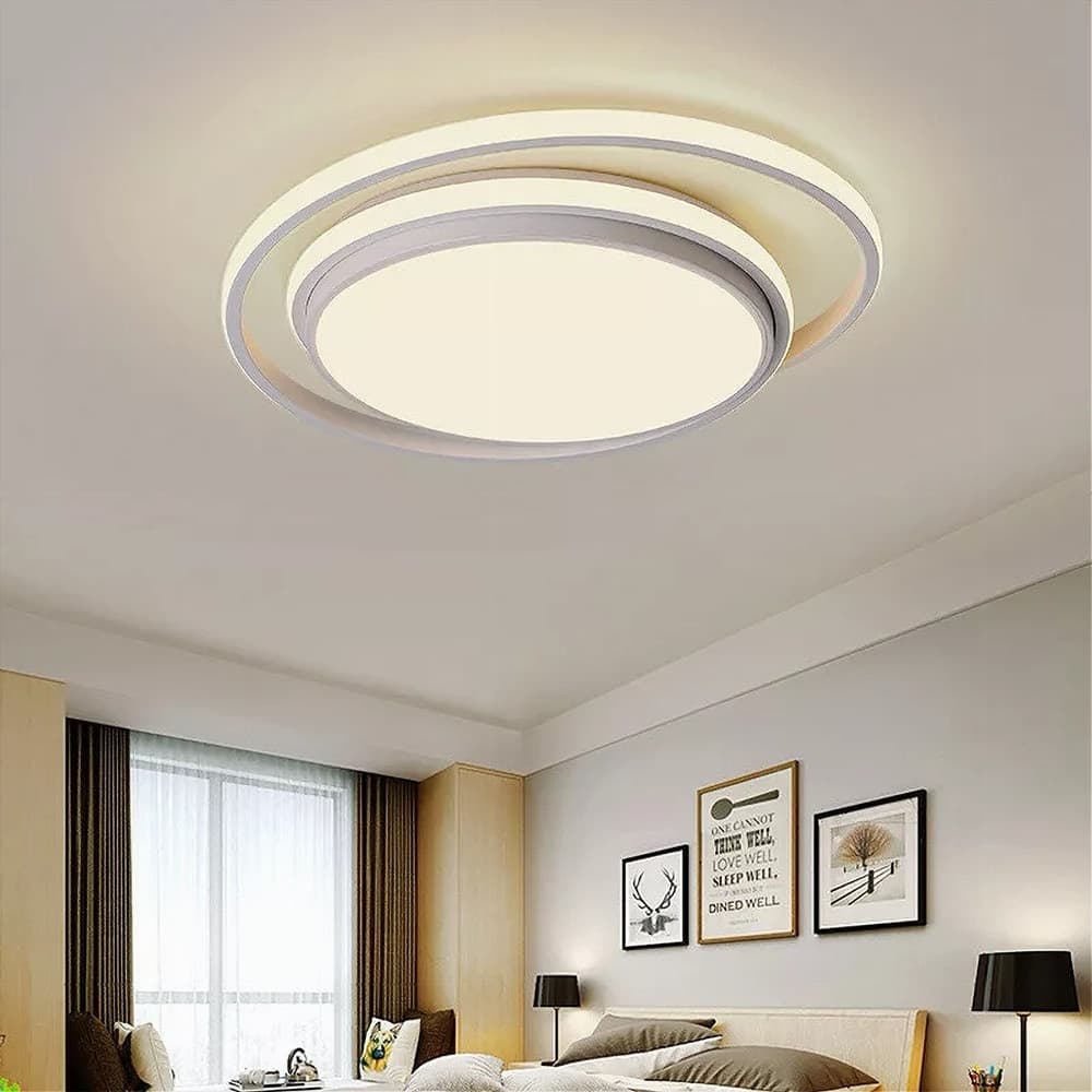 PLAFONIERA LED SOFFITTO CERCHIO 60W CIRCOLARE BIANCO MODERNO LUCE NATURALE 50156 - 11