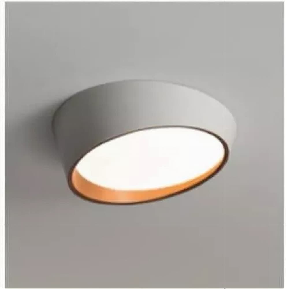 PLAFONIERA LED 68W BIANCO ORO LAMPADARIO SOFFITTO TONDO IRREGOLARE LUCE FREDDA 32767 - 8