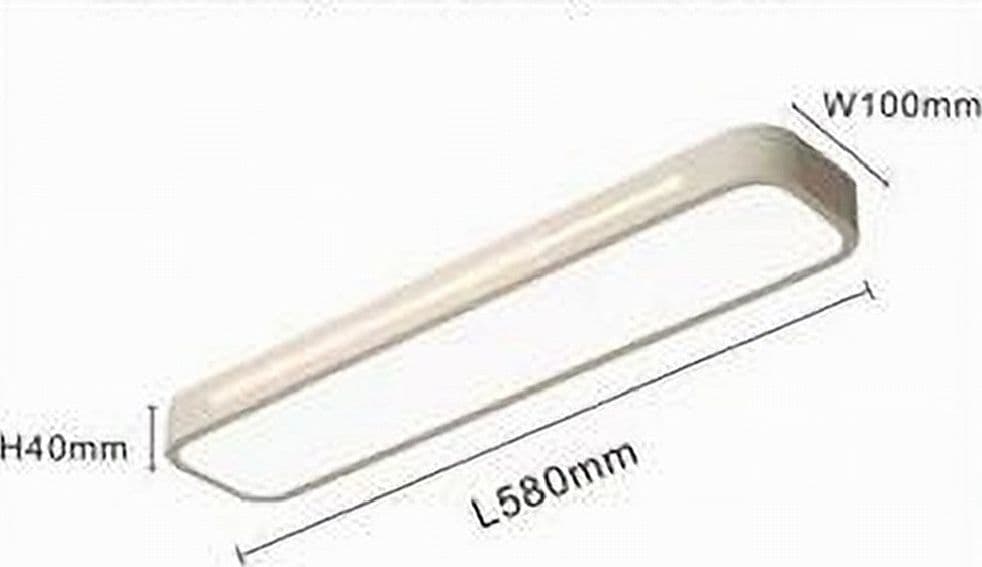 PLAFONIERA LED 18W BIANCO SOFFITTO RETTANGOLARE STRISCIA MODERNO LUCE 4000K 50194 - 12