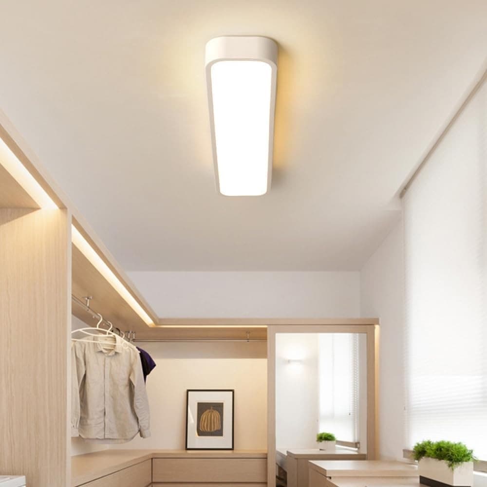 PLAFONIERA LED 18W BIANCO SOFFITTO RETTANGOLARE STRISCIA MODERNO LUCE 4000K 50194 - 10