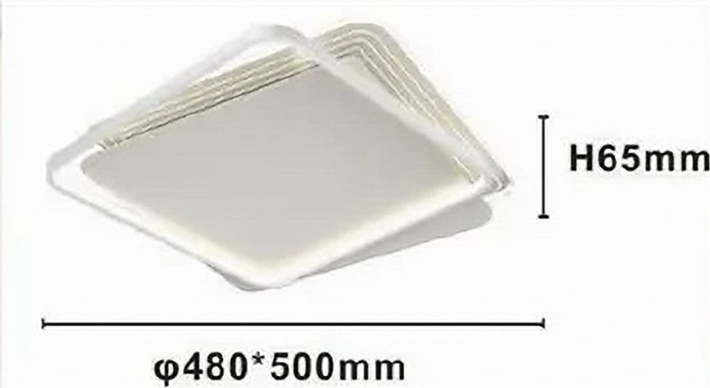 PLAFONIERA LED 35W QUADRATA BIANCO LAMPADARIO SOFFITTO MODERNO LUCE FREDDA 70708 - 2