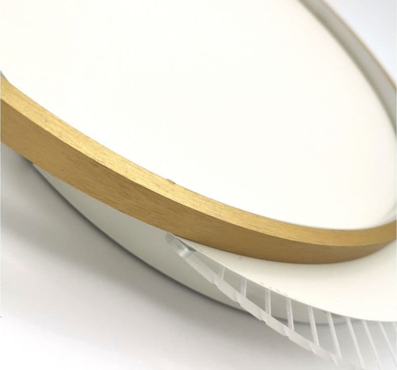 PLAFONIERA LED 30 W CERCHIO ORO LAMPADARIO DA SOFFITTO TONDO LUCE NATURALE 70715 - 5