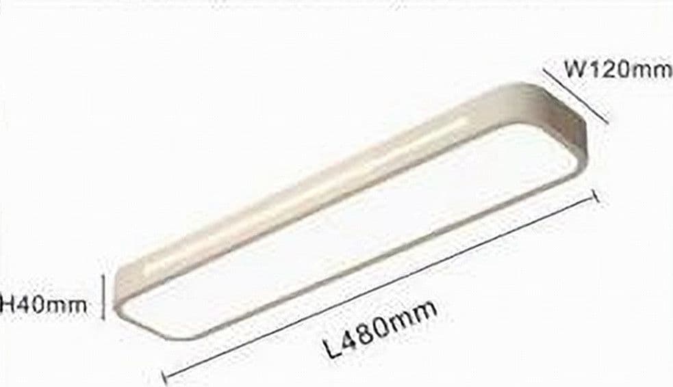 PLAFONIERA LED 16W MODERNO BIANCO SOFFITTO RETTANGOLARE STRISCIA LUCE 4000K 50170 - 7