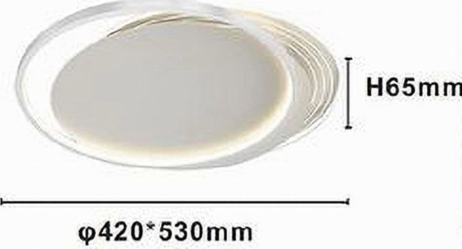 PLAFONIERA LED 30WATT CERCHIO BIANCO LAMPADARIO SOFFITTO TONDO LUCE FREDDA 70685 - 2