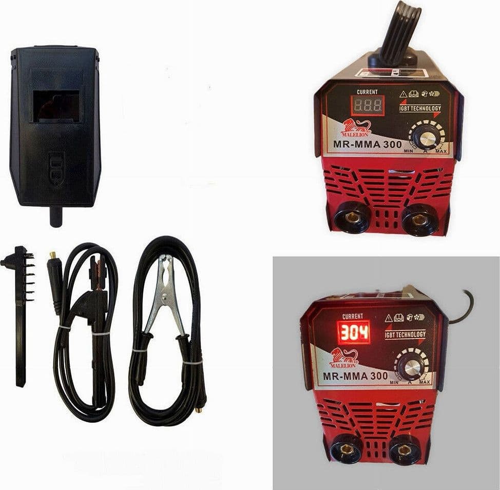 MINI SALDATRICE AD ELETTRODO ELETTRICA INVERTER 300 AMP MMA 1.6 - 3.2 MM 300A - 5