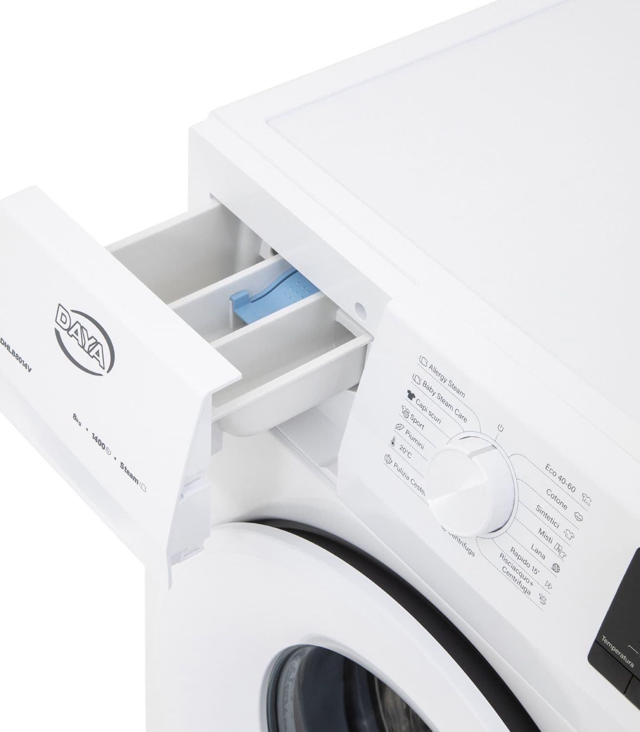 Daya DHLB8014V Lavatrice Con Display LCD | 8KG Con Motore Inverter | 1400 Giri/Minuto  | Classe Energetica A - 5