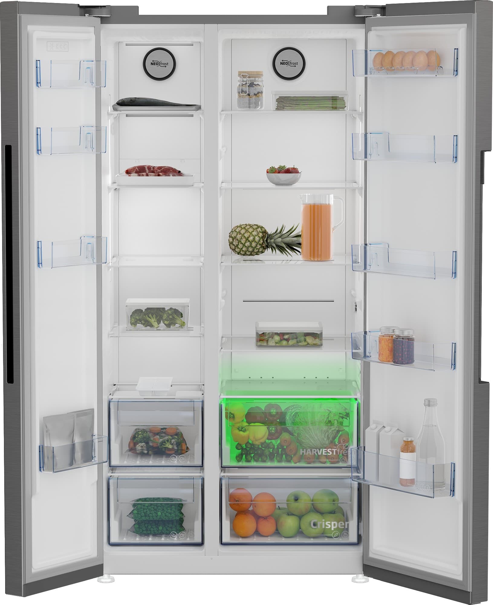 Beko GN1603140XBN: Frigorifero Side by Side, Classe E, Total No-Frost, 91cm - 3