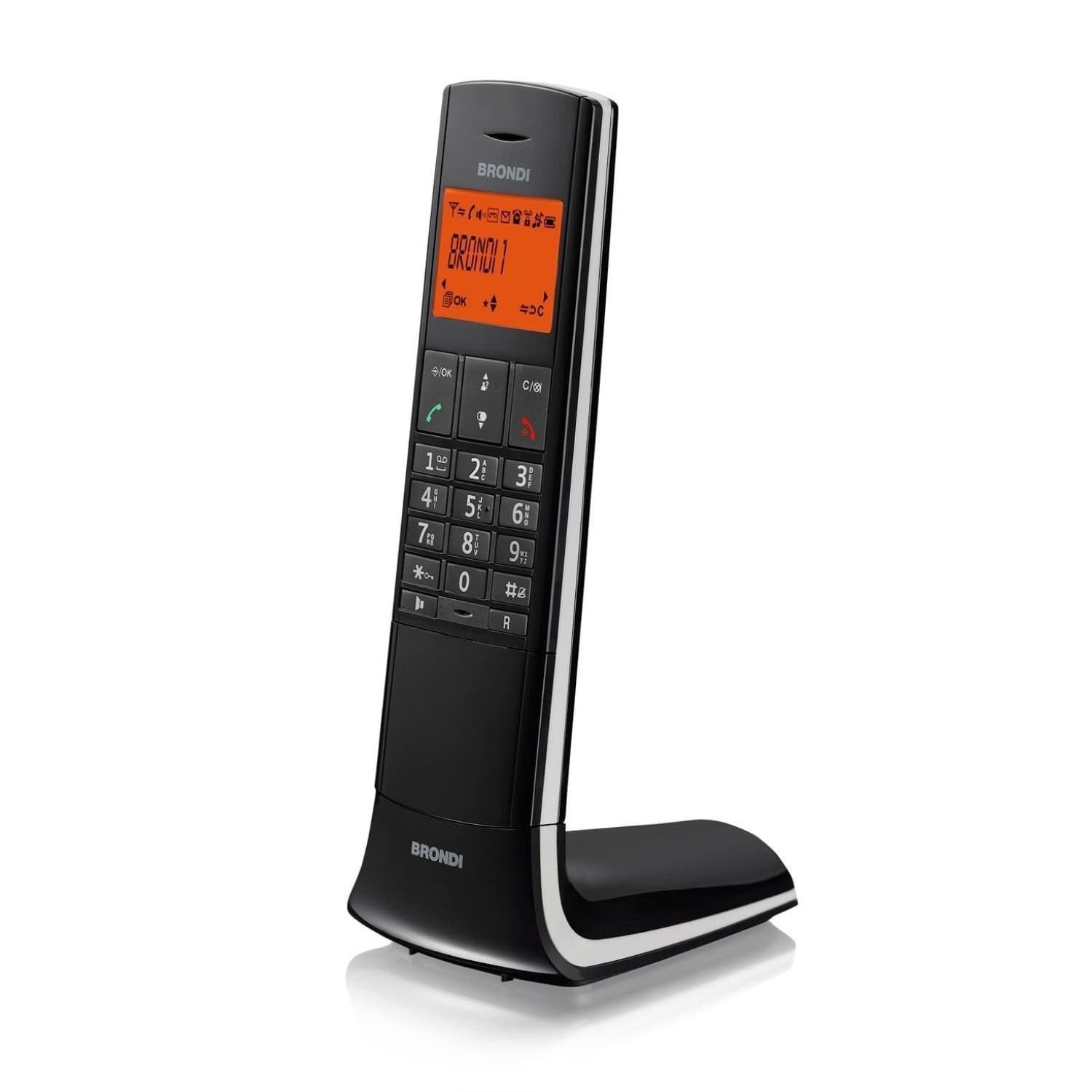 Telefono Cordless Brondi Lemure Nero - 2