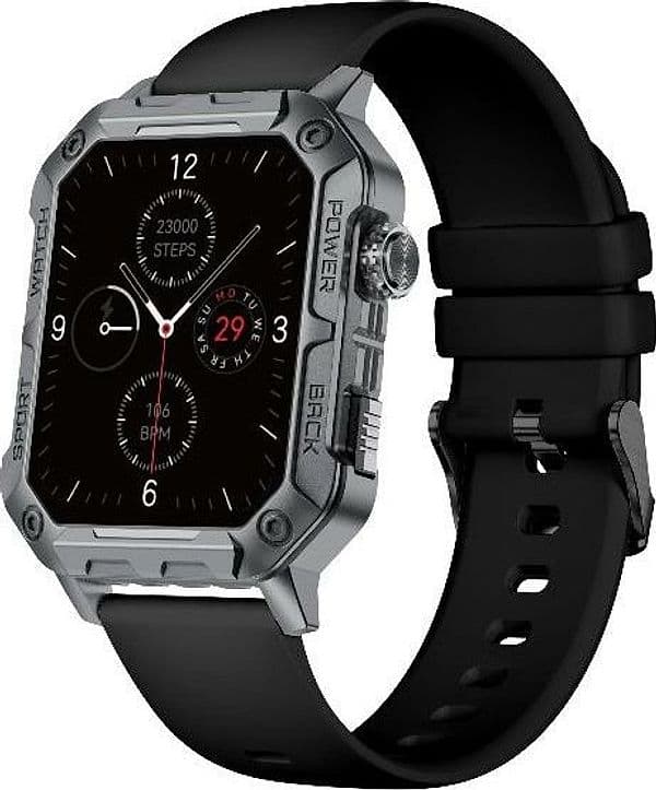 Nilox NXSWTRAILWATCH smartwatch e orologio sportivo 4,85 cm (1.91") Digitale 320 x 385 Pixel Touch screen Acciaio inox - 4
