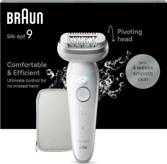 Braun Silk-épil 9 BR2-225328 epilatore 40 pinzette Grigio, Bianco - 3