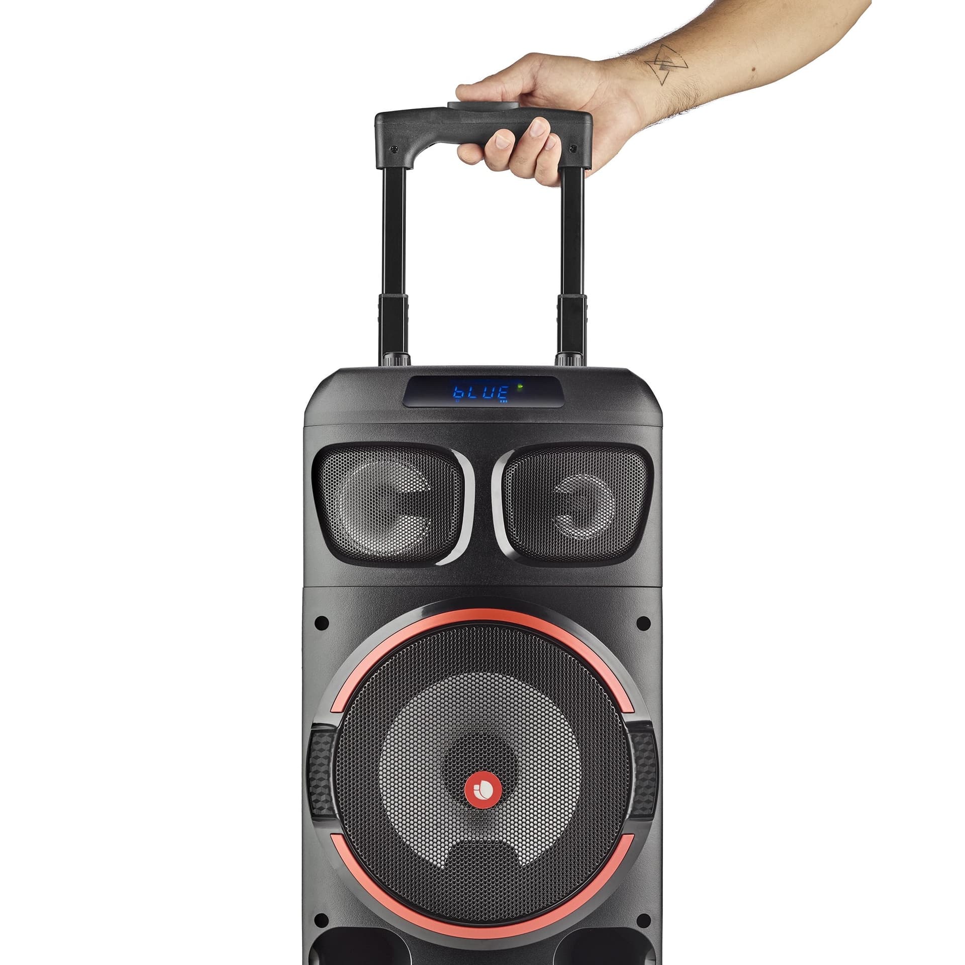 Ngs Speaker Trolley Wild dub zero Dj Party Microfono Rgb Tws 120w - 6