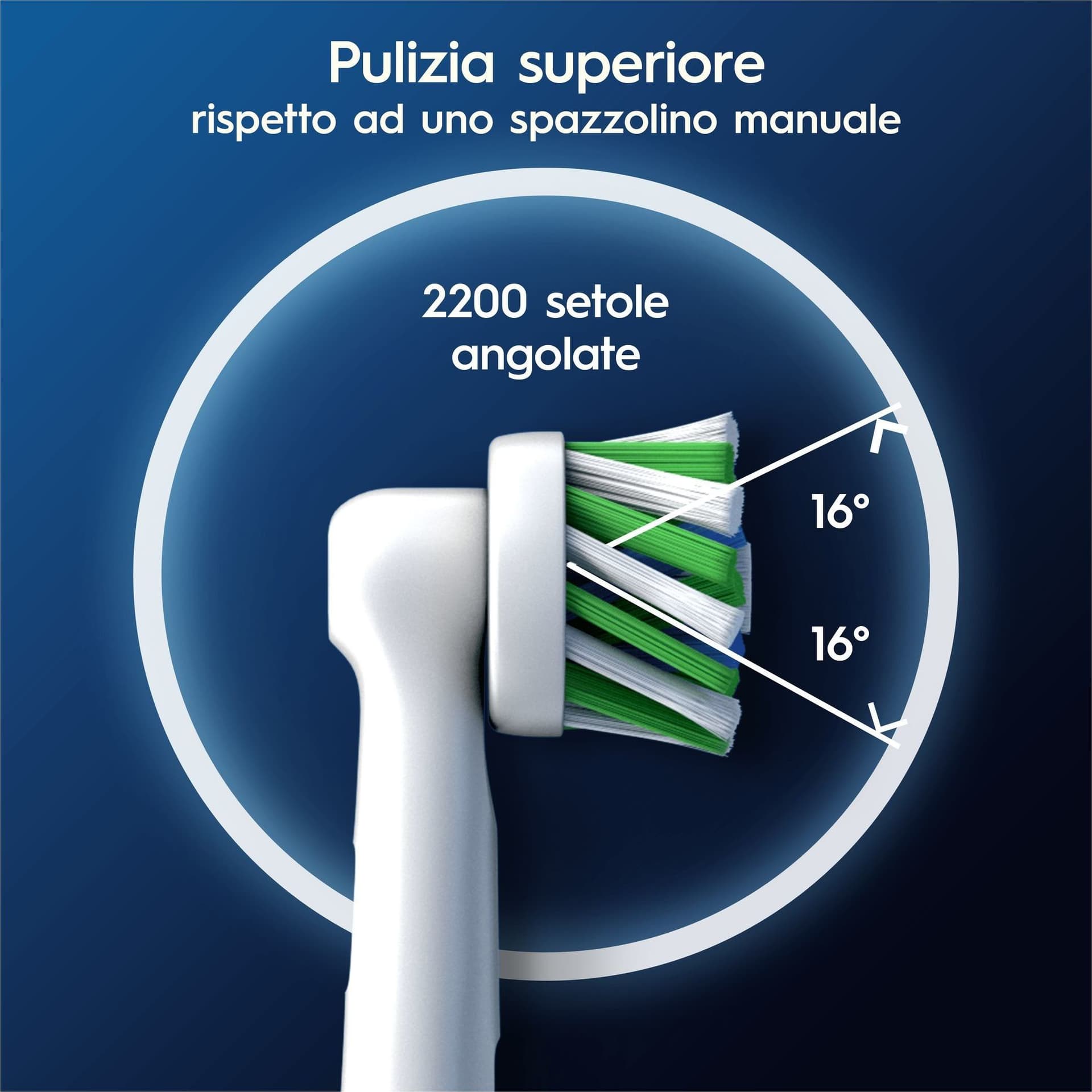 Braun Oral-b Ricambio Spazzolino Elettrico 9 Testine Cross Action Pro White Eb50 - 6