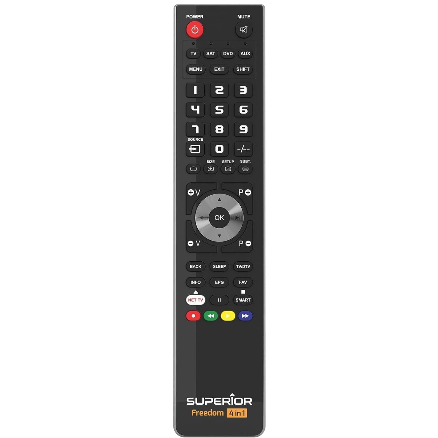 TELECOMANDO UNIVERSALE PER TV SUPERIOR FREEDOM USB 4IN1 BLACK SUPTUB003 - 2