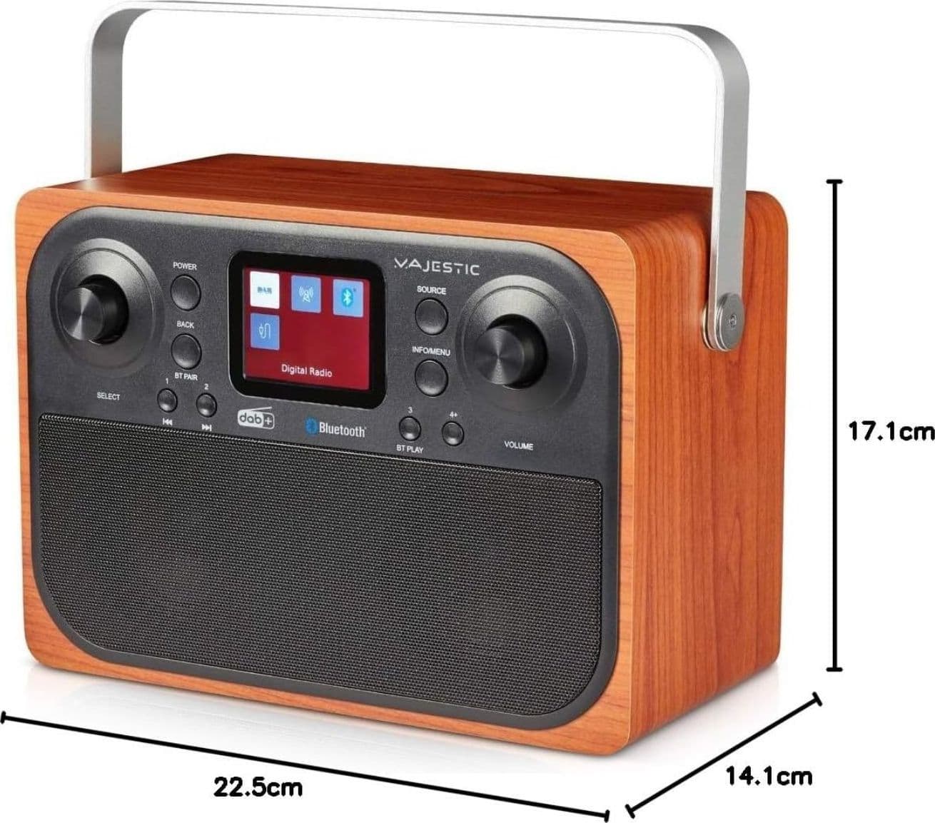 Majestic RT 197 DAB,Radio DAB/DAB+/FM,Bluetooth,Display LCD - 2