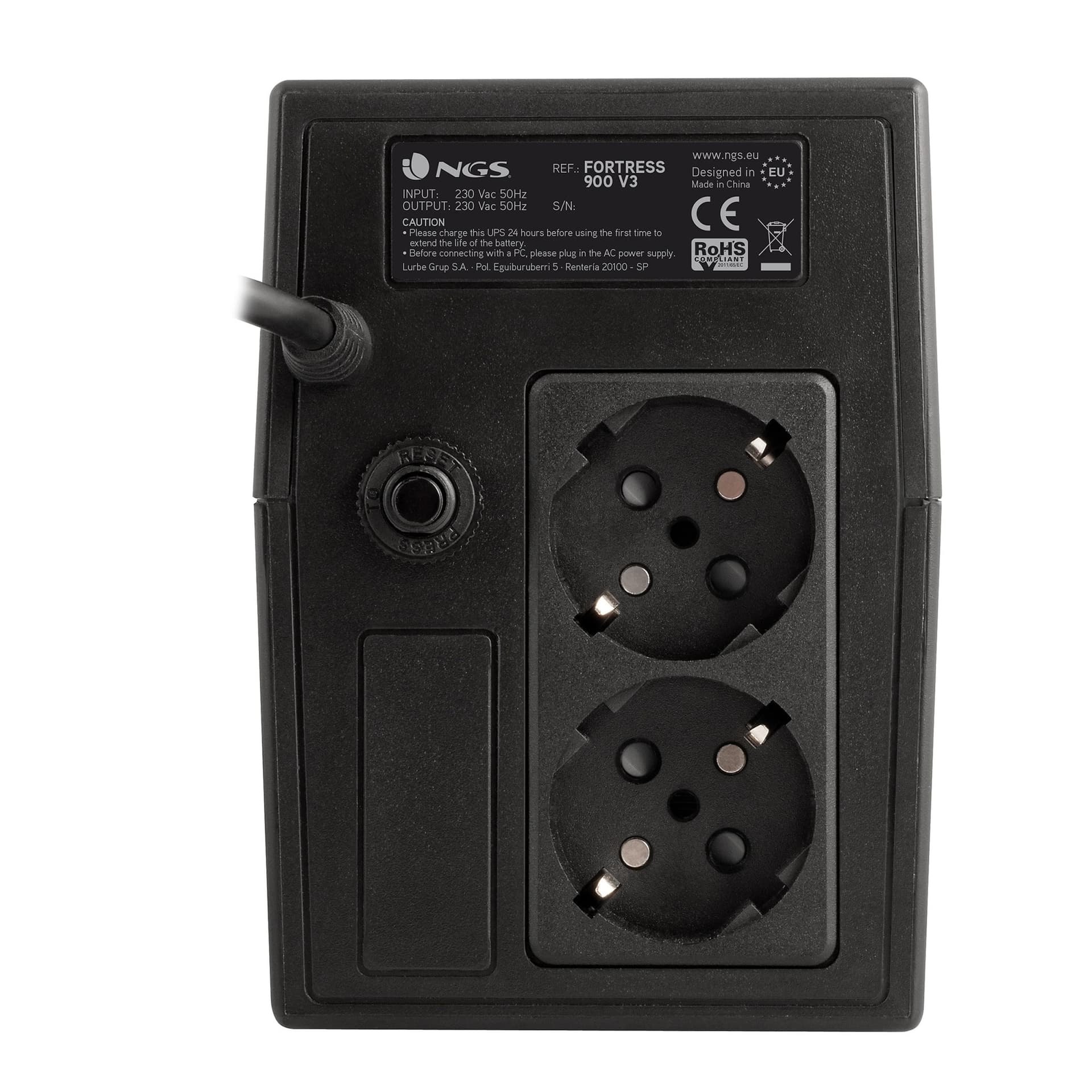 Ngs Gruppo Di Continuita Fortress 900v3 Ups 600va 360w 2schuko - 4