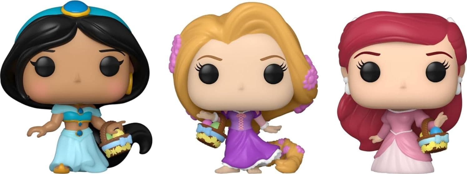 FUNKO CARROT POCKET POP! DISNEY - RAPUNZEL, ARIEL AND JASMINE - 2