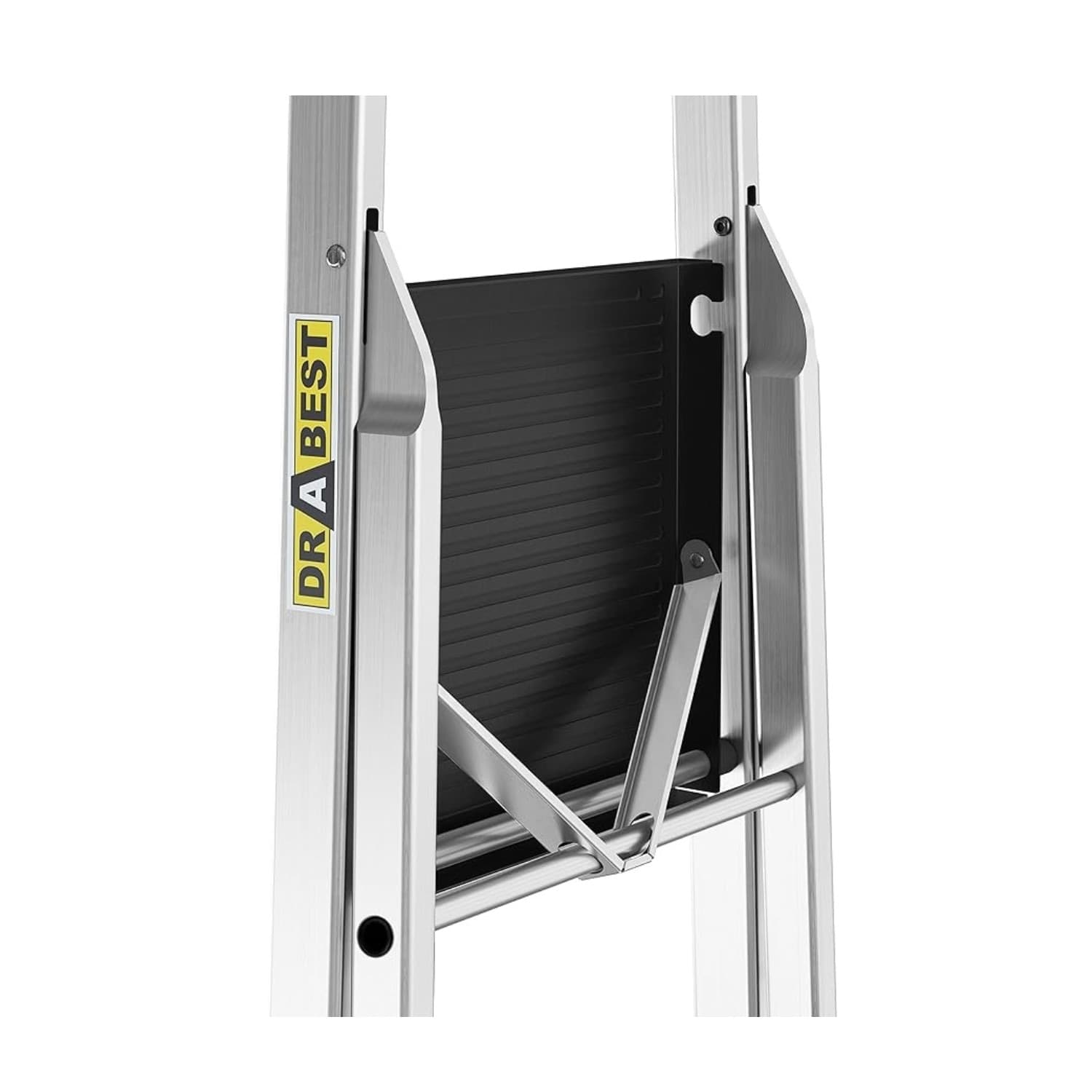 Drabest Scalette Serie Pro Scaletta In Alluminio Scaletta Domestica A 5 Gradini 150kg - 2