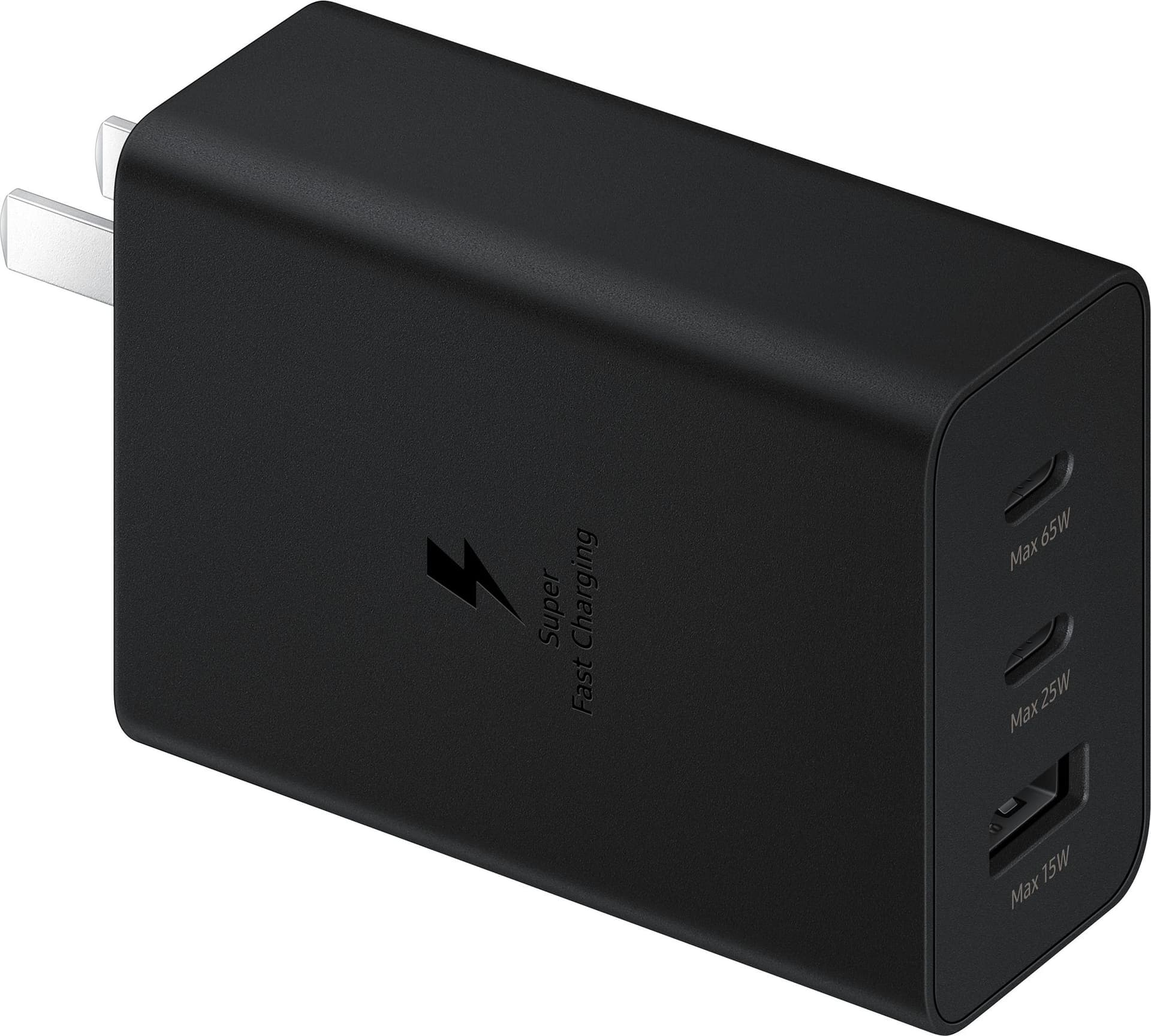 Samsung Caricatore 65W Trio EP-T6530 FC USB-C+USB-A Black - 16
