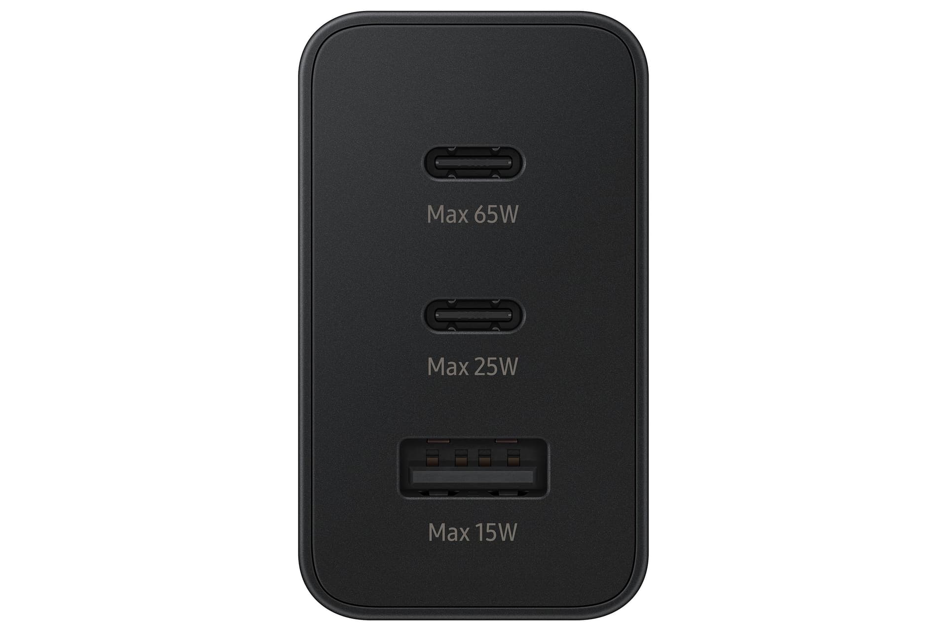 Samsung Caricatore 65W Trio EP-T6530 FC USB-C+USB-A Black - 4