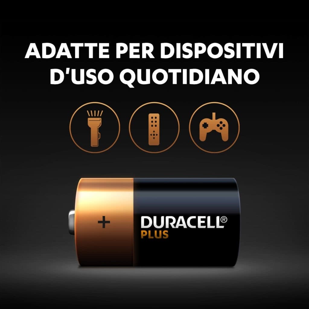 Duracell Plus Batteria monouso C Alcalino - 4
