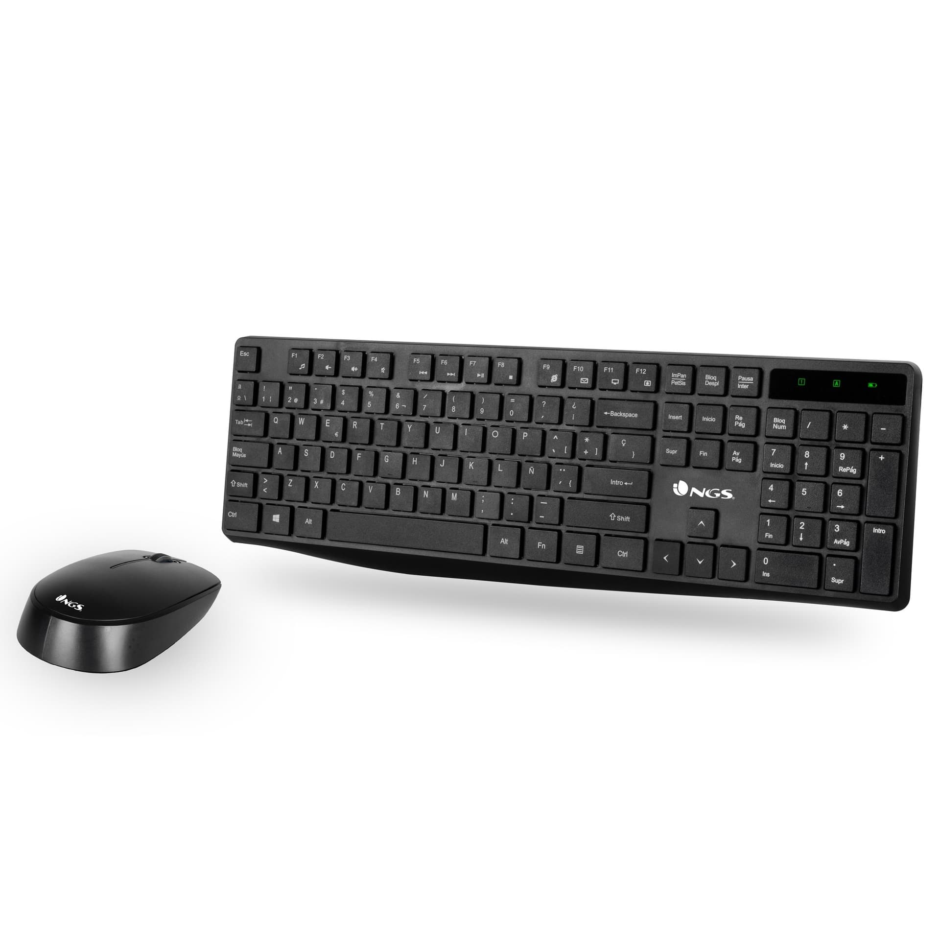 Ngs Kit Tastiera + Mouse Wireless Allure Nera - 2