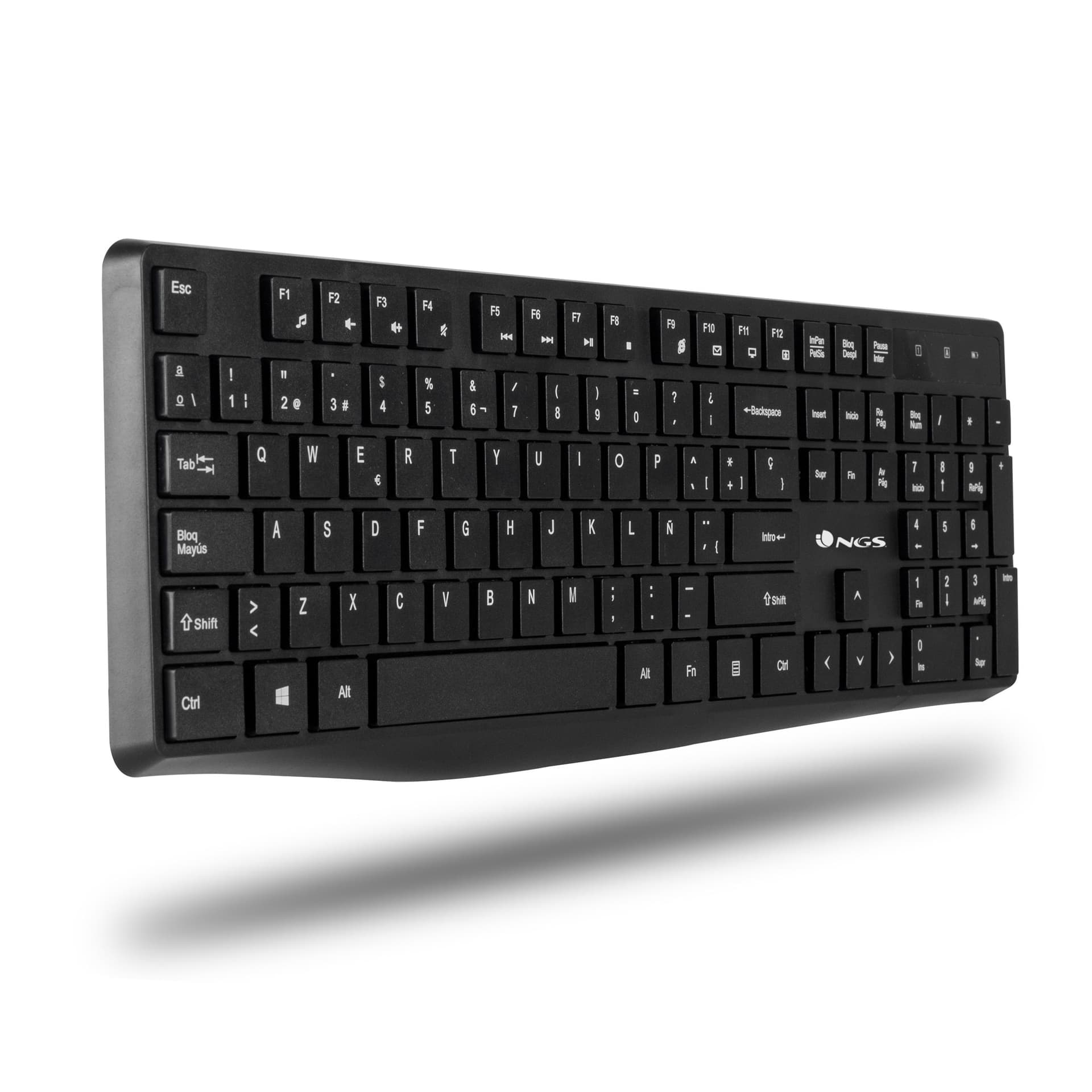 Ngs Kit Tastiera + Mouse Wireless Allure Nera - 3
