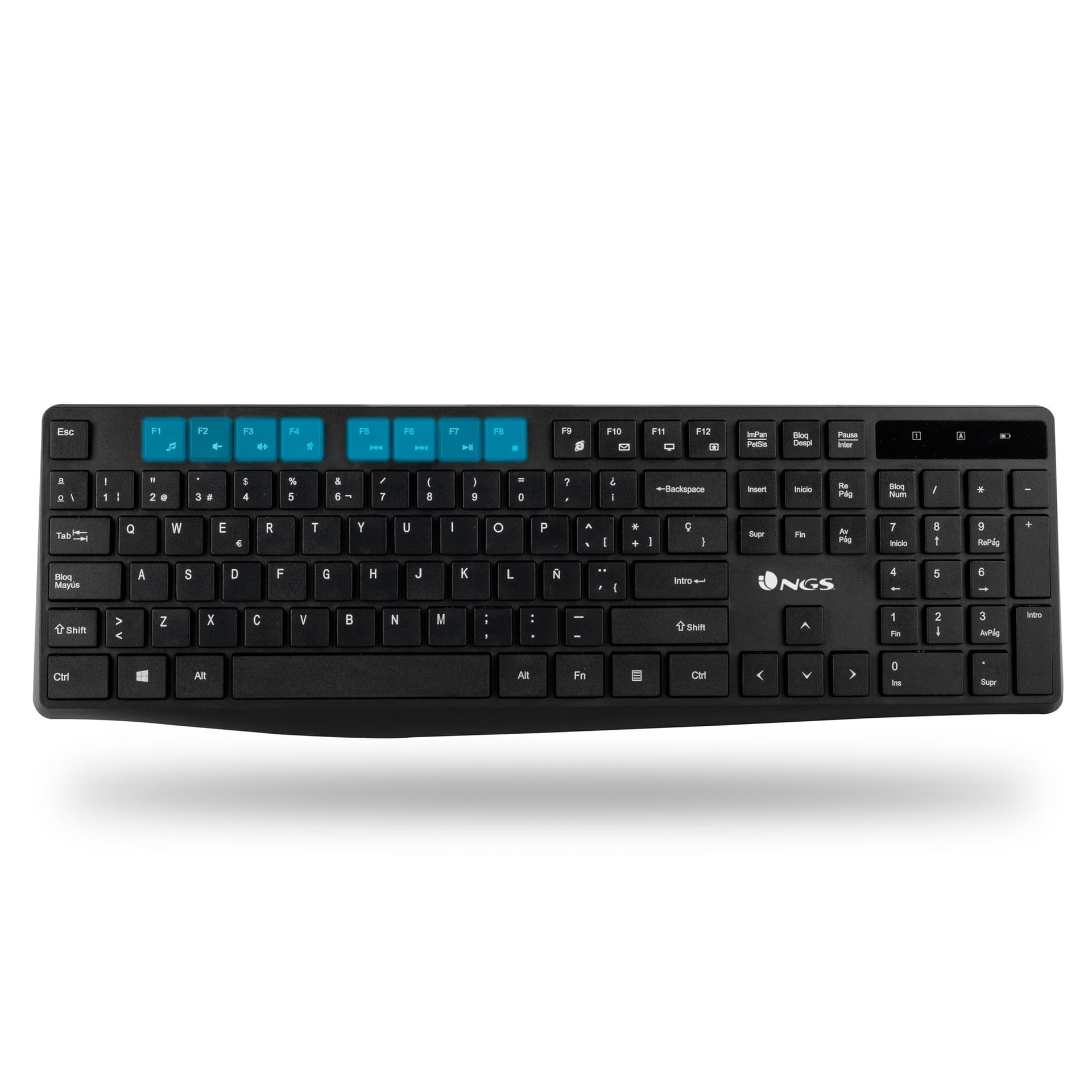 Ngs Kit Tastiera + Mouse Wireless Allure Nera - 4