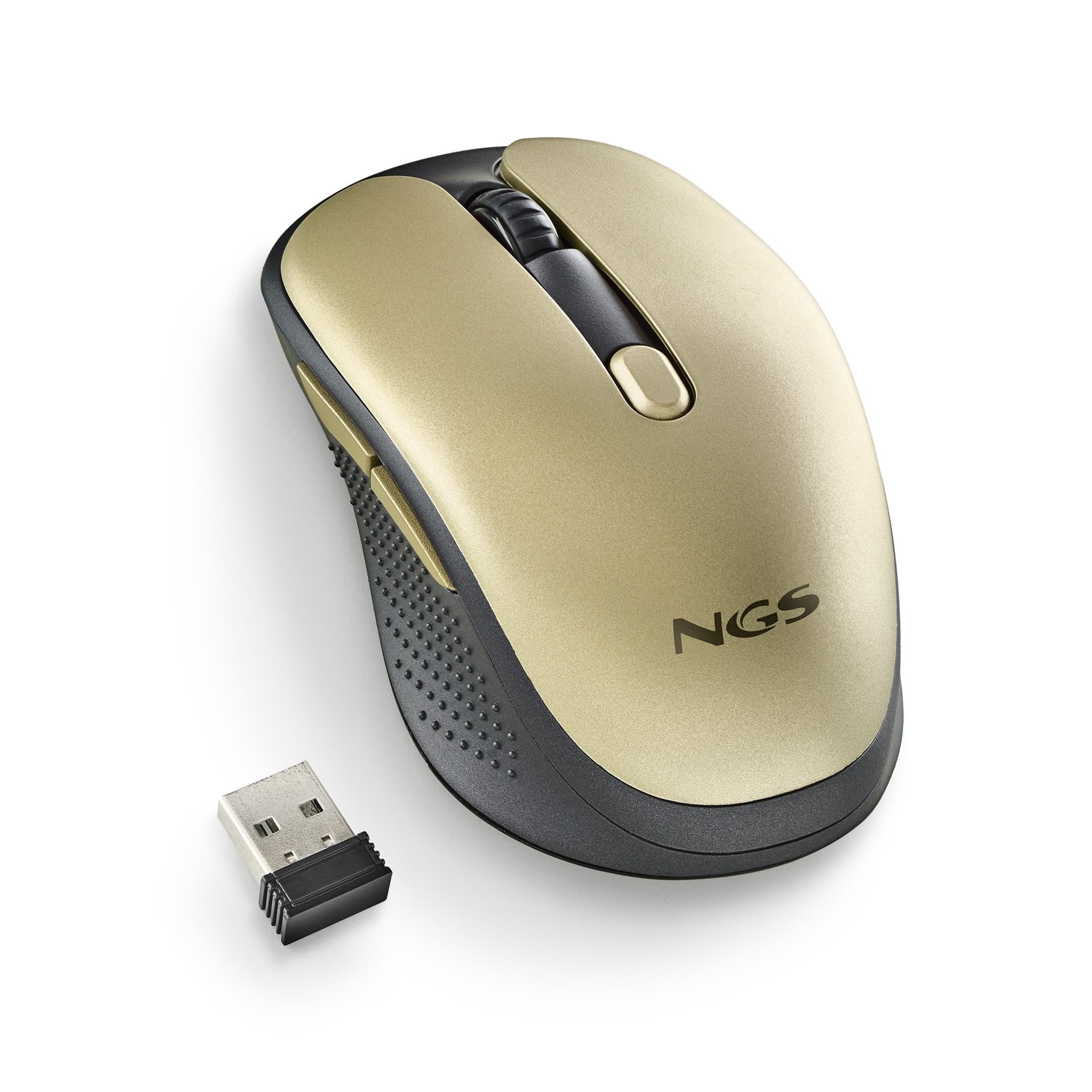 Ngs Mouse Wireless Ricaricabile Pulsanti Silenziosi Evo Rustgold - 5