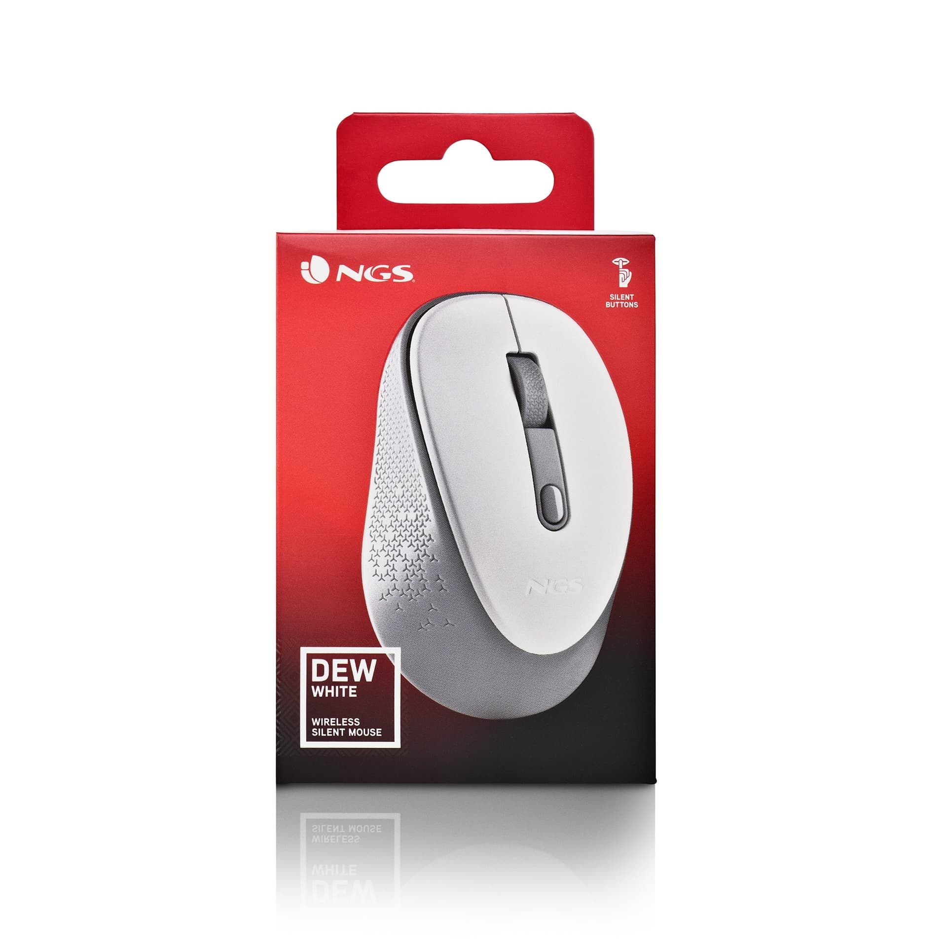 Ngs Mouse wireless con pulsanti silenziosi Dew White - 6