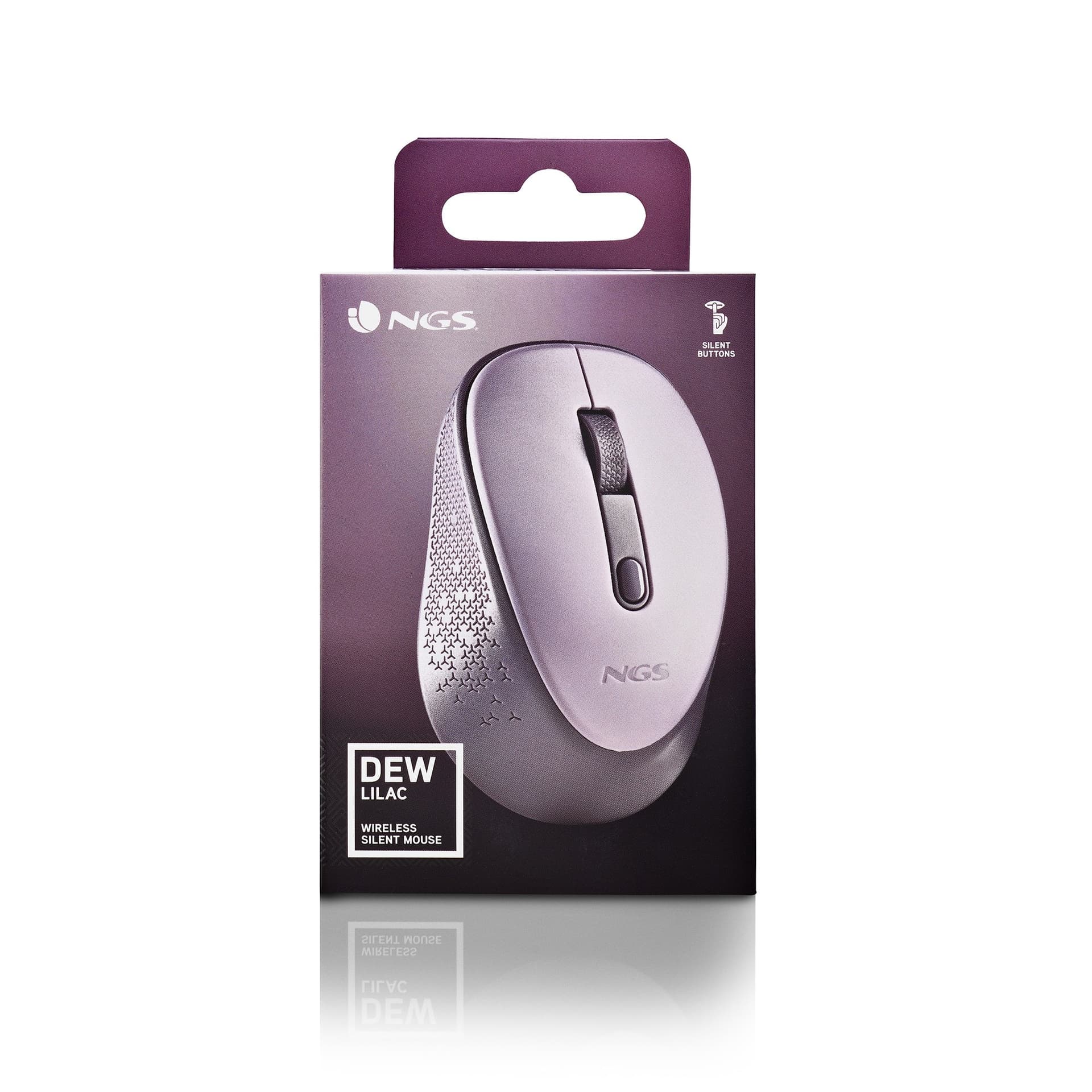 Ngs Mouse Wireless Con Pulsanti Silenziosi Dew Lilac - 6