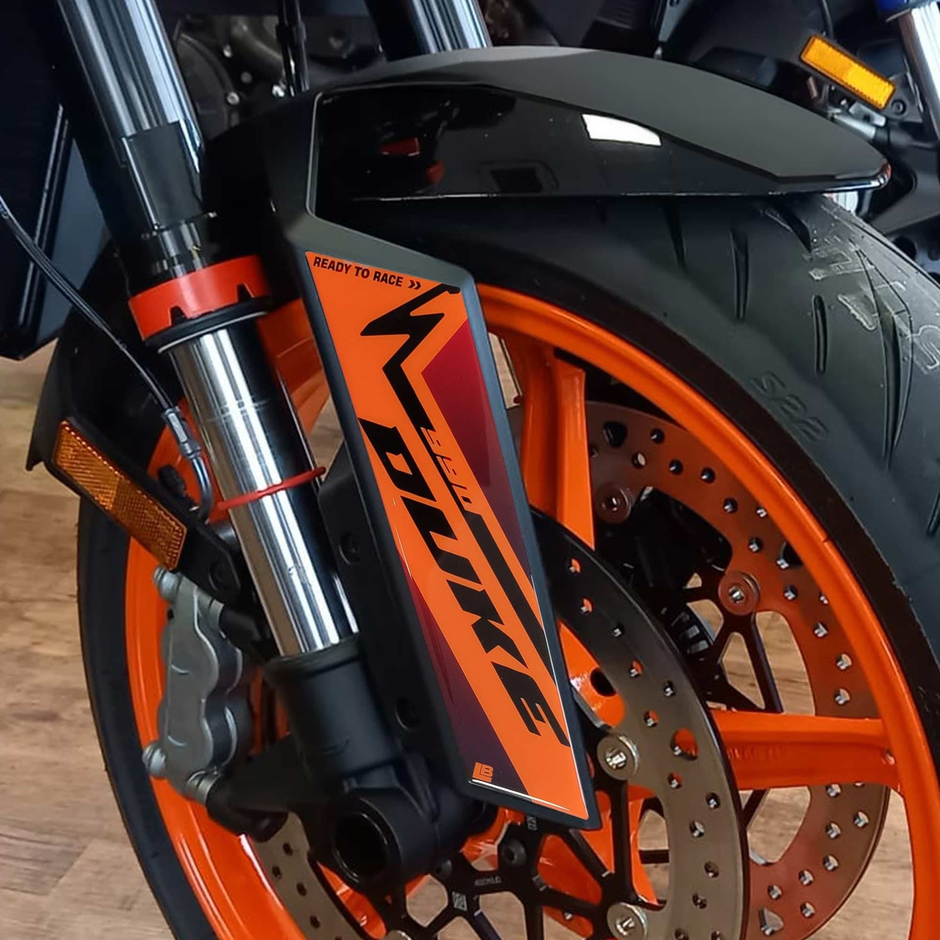 Adesivi 3D Parasteli Parafango moto compatibili con KTM 990 Duke 2024-2025 - 7