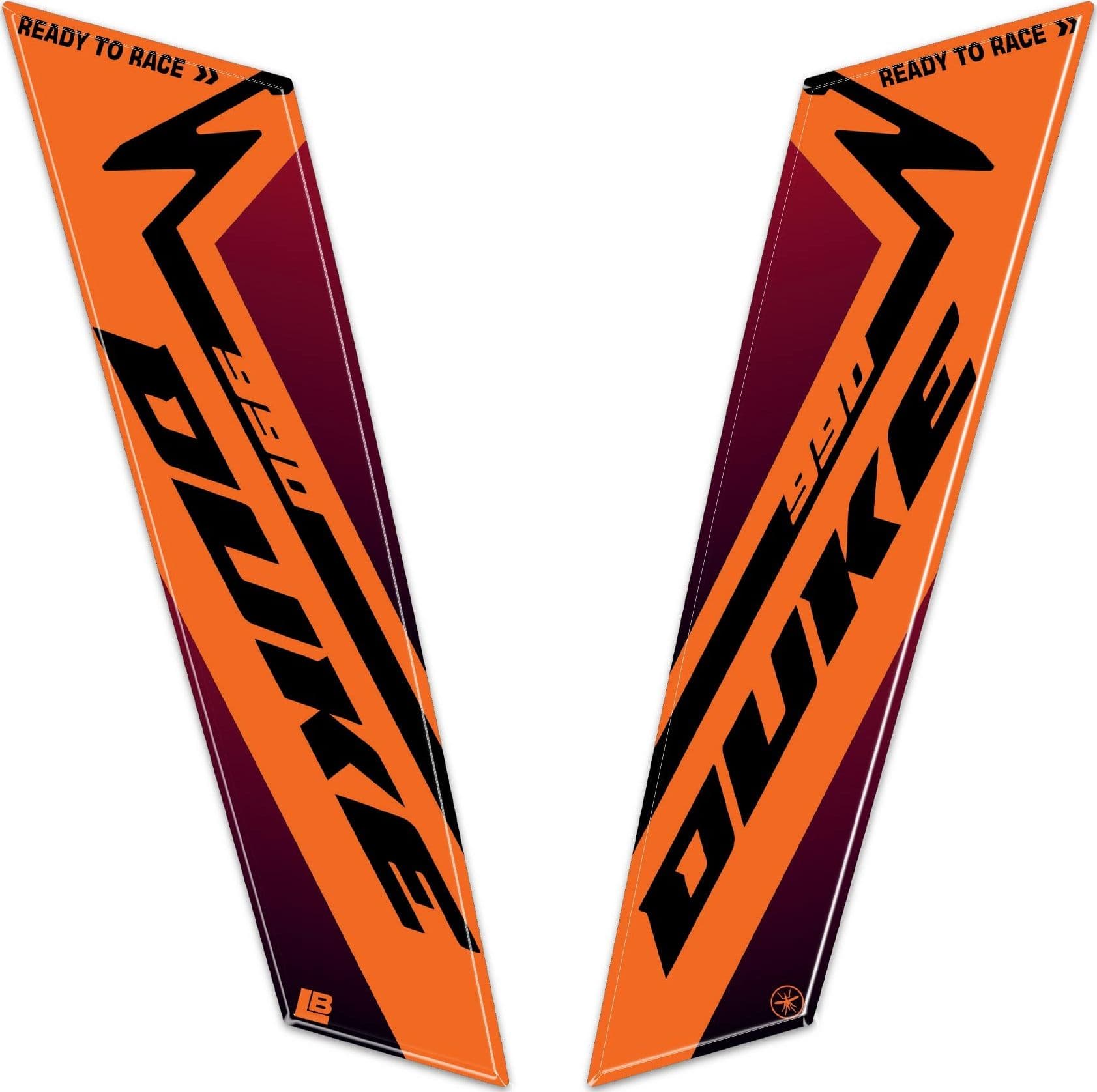 Adesivi 3D Parasteli Parafango moto compatibili con KTM 990 Duke 2024-2025 - 8