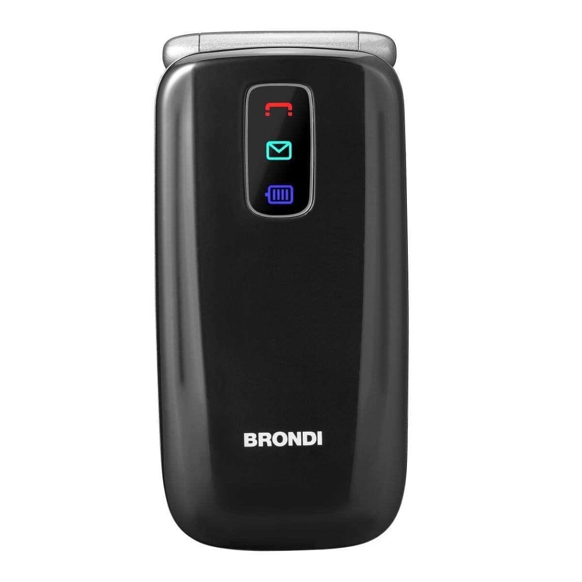 Amico Leale per anziani Dual sim schermo di 2,4 pollici, connessione bluetooth 2.1, Tasto SOS flip attivo | Nero - 2