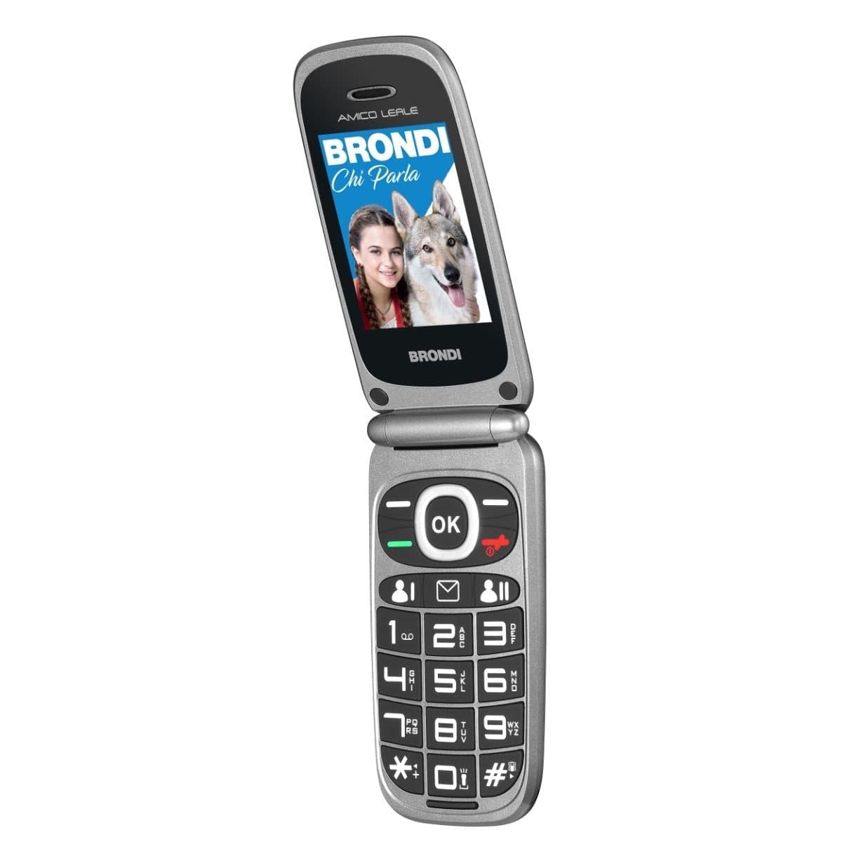 Amico Leale per anziani Dual sim schermo di 2,4 pollici, connessione bluetooth 2.1, Tasto SOS flip attivo | Nero - 3