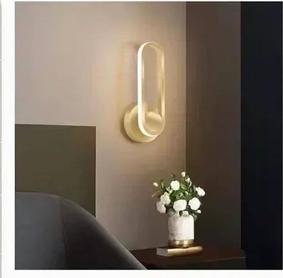 APPLIQUE DA PARETE LED 13 W OVALE VERTICALE ORIENTABILE ORO LUCE NATURALE 50346 - 11