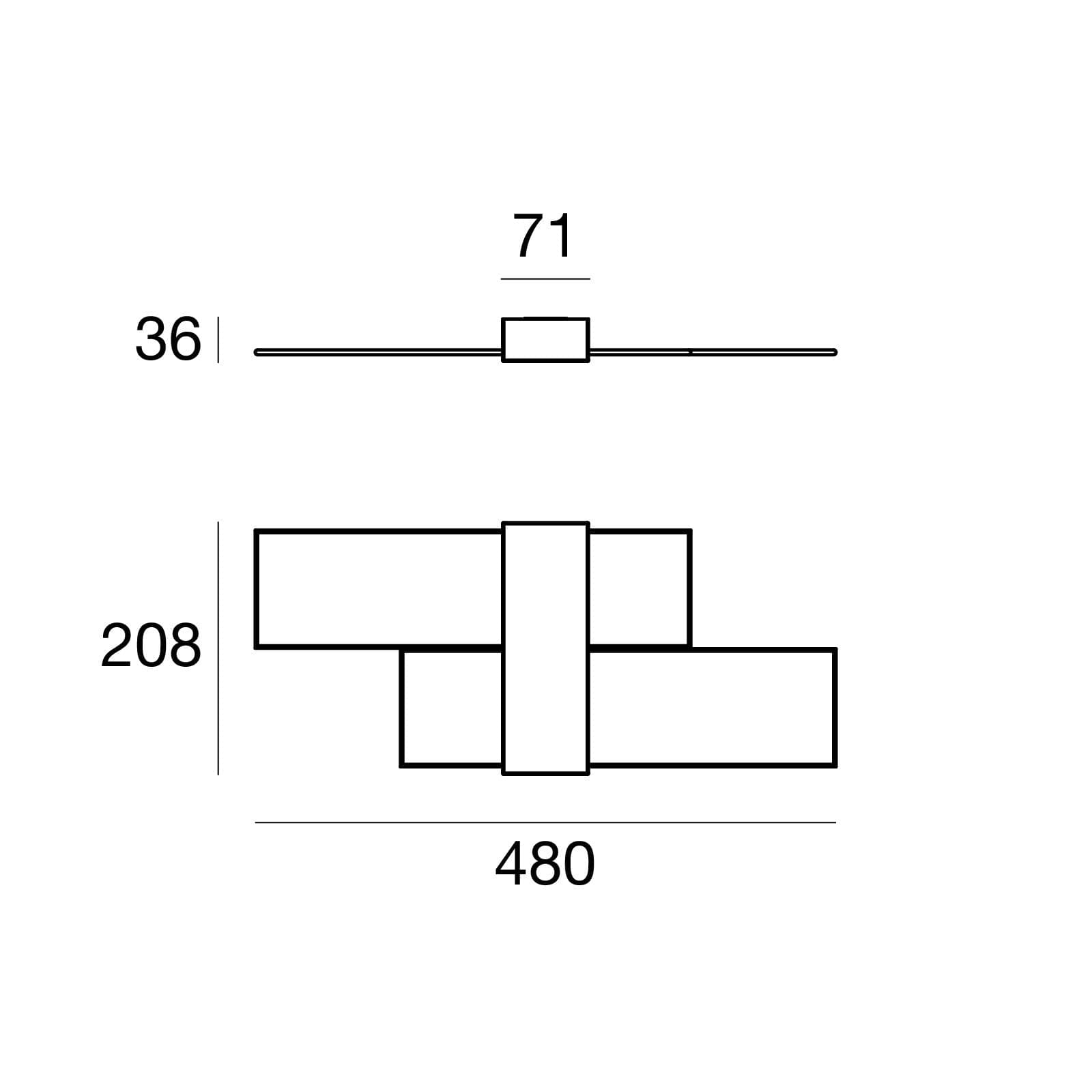 Linea Light Triad 2.0 parete o soffitto - 2