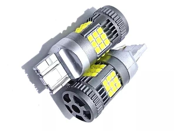 2 LAMPADINE LED LUCI DIURNE KIT DRL LED T20 7443 DOPPIO FILAMENTO FIAT 500X OPEL ALFA MOKKA - 2