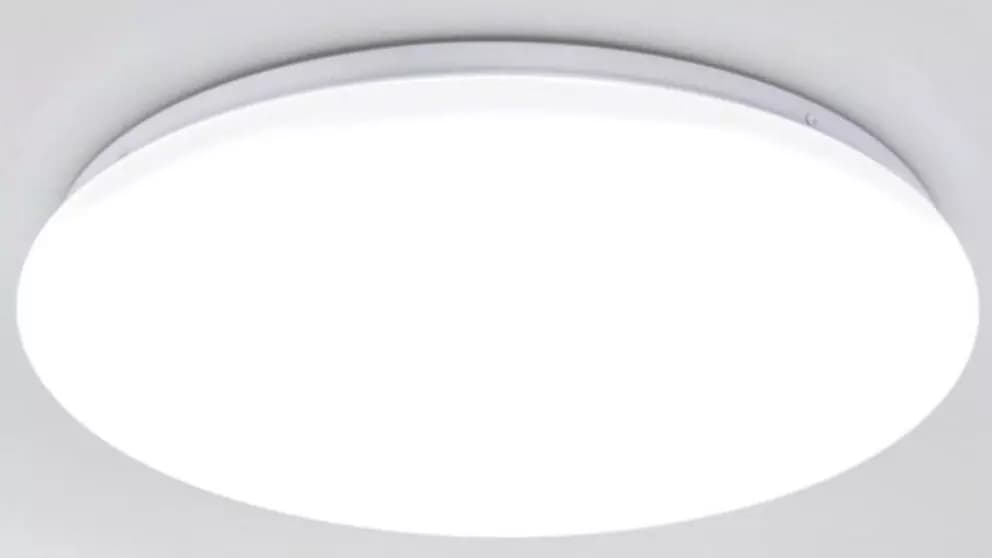 Plafoniera Tonda Camper Ricambio Slim Luci Led Universali Opaca Diametro 200x40mm