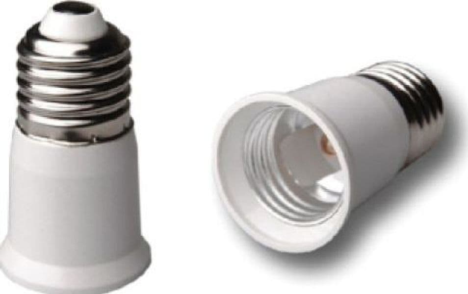 PORTALAMPADA ADATTATORE E27 E27 PROLUNGA 220V BIANCO