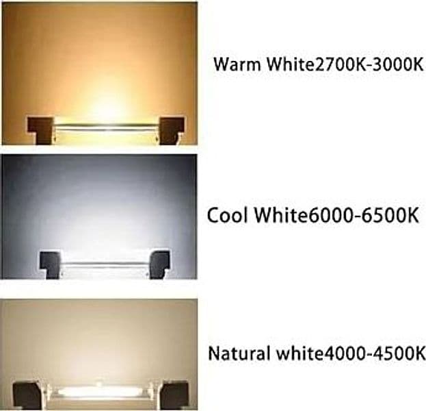 Lampada R7S Led 15W Rotondo 360° 118mm Dimmerabile Bianco Caldo 3000K  Slim 15mm 220V - 2