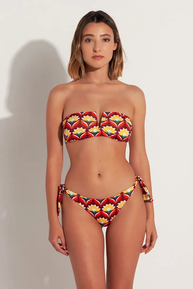 2BEkini | Bikini fascia + slip fiocchi Orange - 6